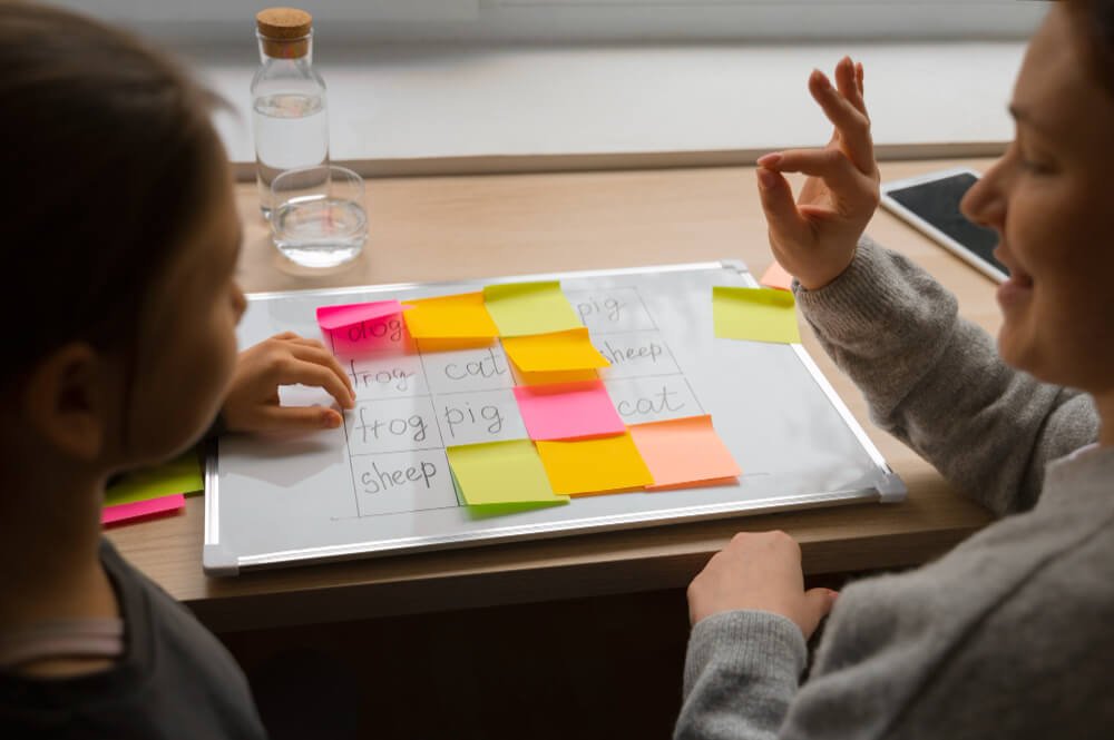 İngilizce öğretmeniyle strateji oluşturan öğrenci